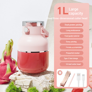 Yüzlü meyve suyu bardağı şişe büyük güç araba ev açık Blender sıcak satış USB şarj taşınabilir yüksek kalite 10 bıçak - Product Image 3