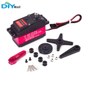150KG 12V DS51150 dijital Servo, tam Metal dişli su geçirmez IP66 RC Servo 25T Servo kol ile 1/5 RC araba Robot tekne için - Product Image 3