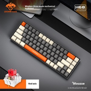 Personalizado 68 Teclas Bluetooth Inalámbrico Tres Modos RGB Efecto de Luz Hot Plug Teclado Mecánico DE LA Computadora PARA LA Oficina del Juego - Product Image 5