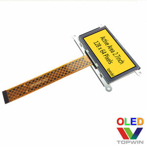 Top Win 2.7 ''2.7 inch 2.7 inch khung sắt 128x64 độ phân giải 16 màu xám 30 pin OLED hiển thị UG-2864ASYDF01 dài <span class=keywords><strong>FPC</strong></span> Cáp - Product Image 2