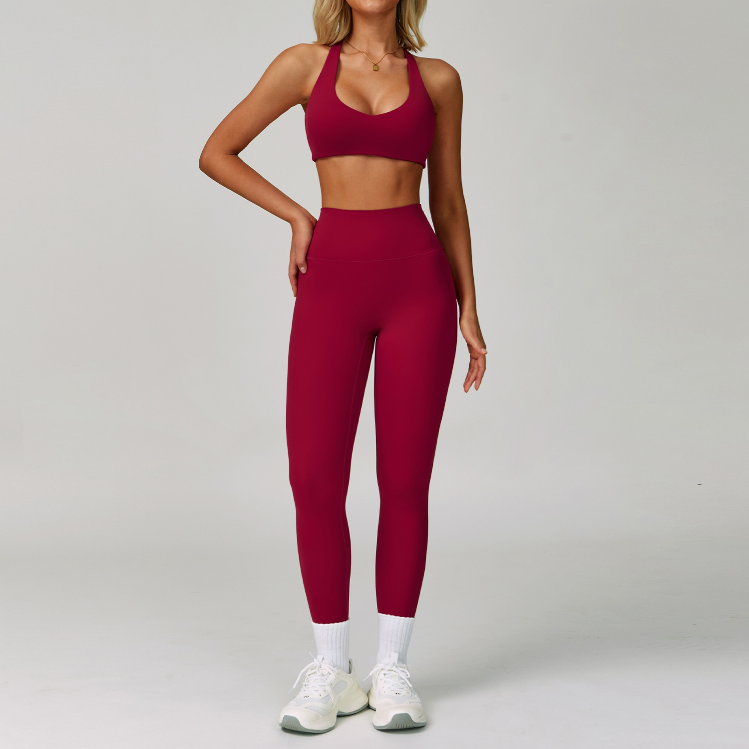 Soutien-gorge+legging rouge