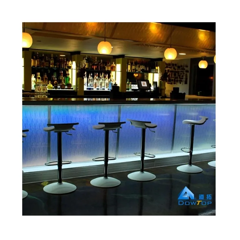 Discoteca Boate Bar de Vinhos comerciais móveis balcão de bar com luzes led para bar e clube