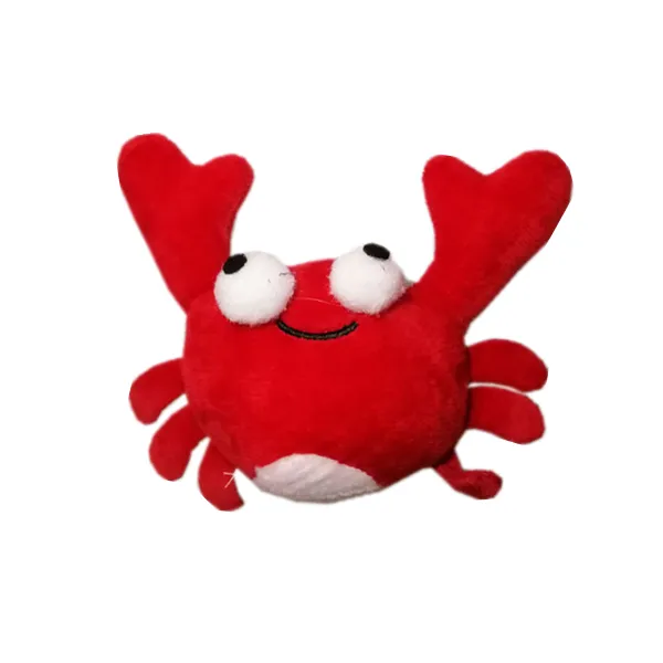 Peluche de cangrejo de ojos grandes, animal de Mar Rojo, peluche, juguetes suaves