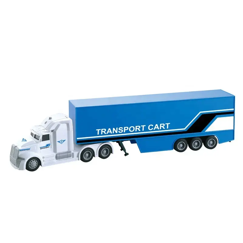 EPT mainan truk kontainer bertenaga gesek keranjang transportasi terlaris