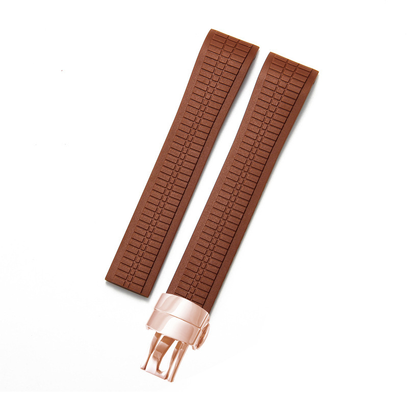 Boucle marron clair-rose-Z18