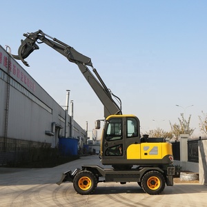 Knokkelgiek Compacte Kuipwielgraafmachine 360 Graden Rotatie Vrije Emmer Optionele Wiellader Wielgraafmachines - Product Image 5