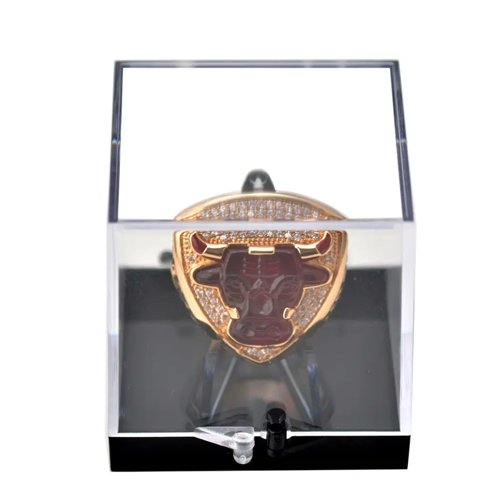 Bague de championnat en acrylique transparent, porte-bague UV transparent