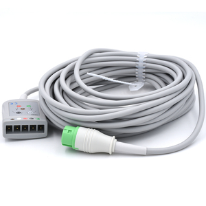 Compatible for Mindray PM5000 <strong>Medical</strong> ECG Trunk Cable 5 Leads Beneview T5 12pin 2.5mm Aha ECG Trunk Cable for Patient Use - Product Image 2