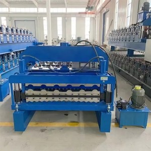 New màu thép tấm nhôm tráng men ngói cuộn tạo thành máy PLC điều khiển với động cơ bơm cho nhà máy sản xuất mái ngói - Product Image 6