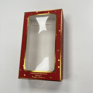 Cardboard <strong>Box</strong> With Window Clear Window Cardboard Ornament <strong>Box</strong> Snap Lock Cardboard Boxes - Product Image 4