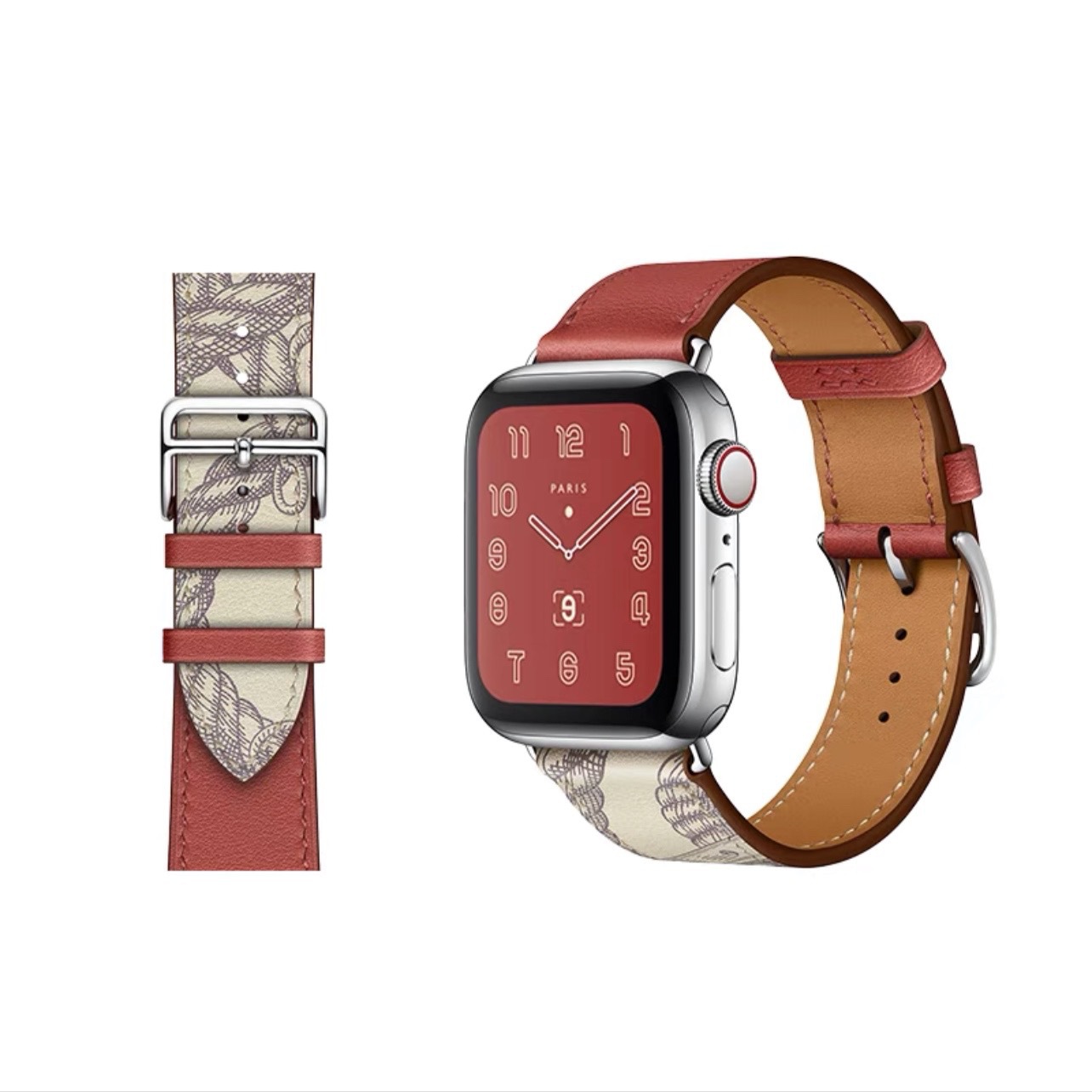 Patterned red