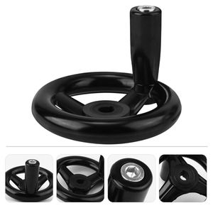 Máy in quay tay quay tay cầm có thể tháo rời nhựa ba chấu bánh xe tròn với tay quay tay cầm - Product Image 2