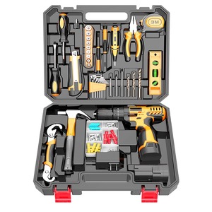 Donanım elektrik güç combo kiti akülü herramientas matkap makinesi set diğer el anahtarı aleti kutu seti araçları kiti aracı setleri - Product Image 5