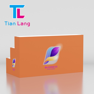 High Quality Modern Product <strong>Display</strong> <strong>Table</strong> Stand Advertising 6ft Durable Aluminum SEG Frameless 3 <strong>Steps</strong> LED Trade Show <strong>Counter</strong> - Product Image 3