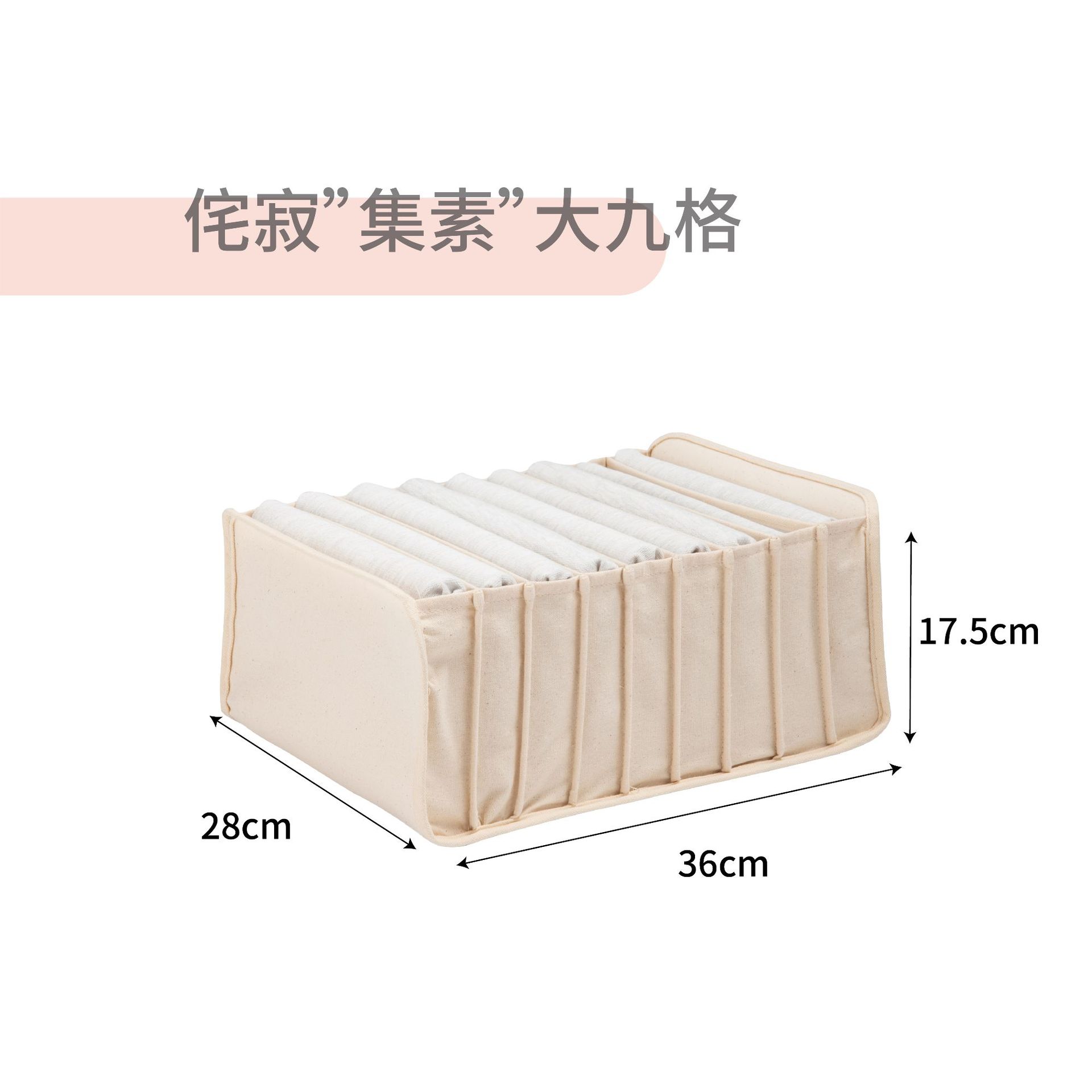 Jisu Large 9-Compartment Storage Box