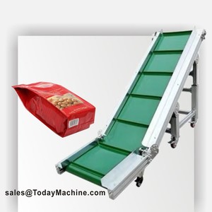 180 Degree Curve Cleated PVC Belt <strong>Conveyor</strong> System Adjustable Container <strong>Unloading</strong> Motorized Truck <strong>Loading</strong> for New Assembly Line - Product Image 4