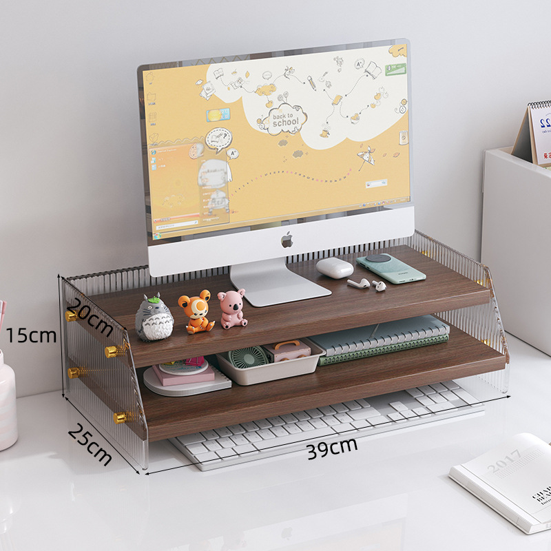 Water ripple side panel, small walnut color