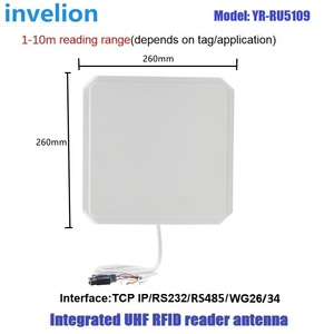 Lector integrado UHF RFID TCP/IP RS232 Wiegand de largo alcance 1-10m Boom Barrier Gate para sistema de control de acceso de estacionamiento de automóviles