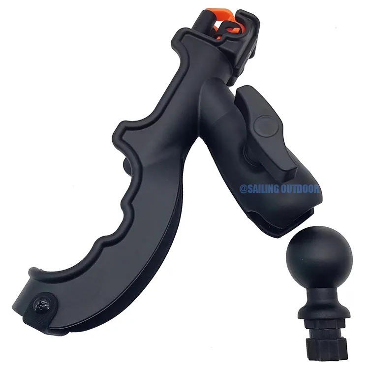 Profissional Ajustável Pesca Rod Holder Usado Em Caiaque De Pesca Black Fish Rod Hold