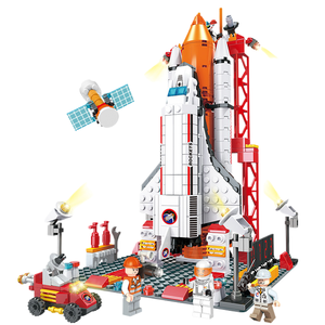 HY <strong>Toys</strong> Space Shuttle Building Blocks <strong>Toy</strong> Boy Puzzle Pieces <strong>Put</strong> <strong>Together</strong> a DIY Space Rocket Model Set - Product Image 1