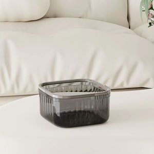 Ev aksesuarları şeffaf basit çok şartname Modern plastik kaplı çöp tenekesi için masa üstü - Product Image 3