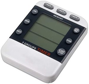 Цифровой кухонный таймер, трехфазный Громкий будильник с 3 каналами - Product Image 3