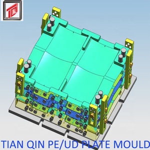 Aramid <span class=keywords><strong>uhmwpe</strong></span> cơ thể áo giáp chống đạn tấm khuôn sản xuất bởi 315t 500t ép thủy lực - Product Image 2
