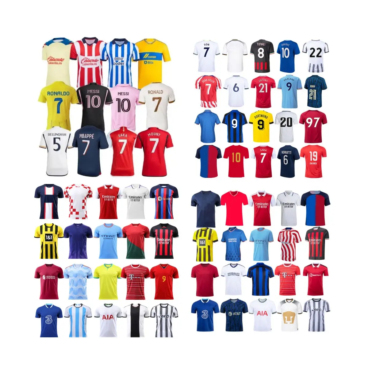 23 24 giocatori di calcio più venduti e tifosi versione maglia FC magliette sportive divisa della squadra di calcio per adulti abbigliamento da calcio