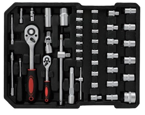 超9月3日99 pcs Ferramentas专业手工五金工具盒套装修理工汽车拉杆箱工具箱 - Product Image 3