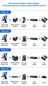 All <strong>in</strong> One <strong>Built</strong>-<strong>in</strong> <strong>Android</strong> Os and <strong>Printer</strong> Pos Terminal <strong>With</strong> 15.6 Inch Dual Touch Screen - Product Image 6