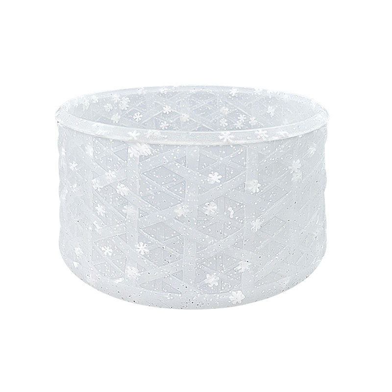 clear siliver glitter white snowflake glitter