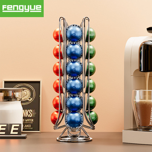 24Pcs Công Suất Sắt Xoay Cà Phê Viên Nang Giá Chủ Đứng Loại Đa Chức Năng Sử Dụng Cho Lưu Trữ Tương Thích Với Vertuo Pod - Product Image 1