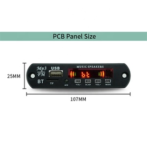 Kablosuz MP3 çalar modülü MP3 dekoder PCB devre 12V - Product Image 4