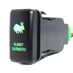 Bunny Bruciatori Interruttore di Pulsante con Connettore Filo per rado Landcruiser Hilux FJ Cruiser Interruttore ON-OFF 12Volt 3Amp - Product Image 6