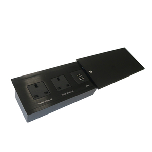 JiaxinデスクトップスライディングカバーソケットUK標準デスクトップ会議テーブルプラグボックスソケット - Product Image 3