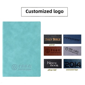 Taccuino personalizzato A5 con copertura in morbida pelle perfetta rilegatura diario aziendale/diario per uso scolastico e regalo - Product Image 5