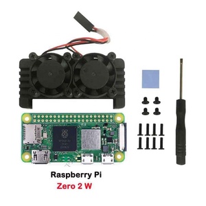 eParthub Hot-Sale <strong>Raspberry</strong> <strong>Pi</strong> Zero 2 W with aluminum alloy case Heat sinks Radiator Dual Fan <strong>Raspberry</strong> <strong>Pi</strong> <strong>PI</strong> 0 2W kits - Product Image 1