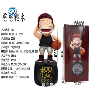ฟิกเกอร์สแลมดังค์ซากุรากิฮานามิจิปลอมตัวเป็นหุ่นจำลองที่มีกล่องสีฐาน - Product Image 2