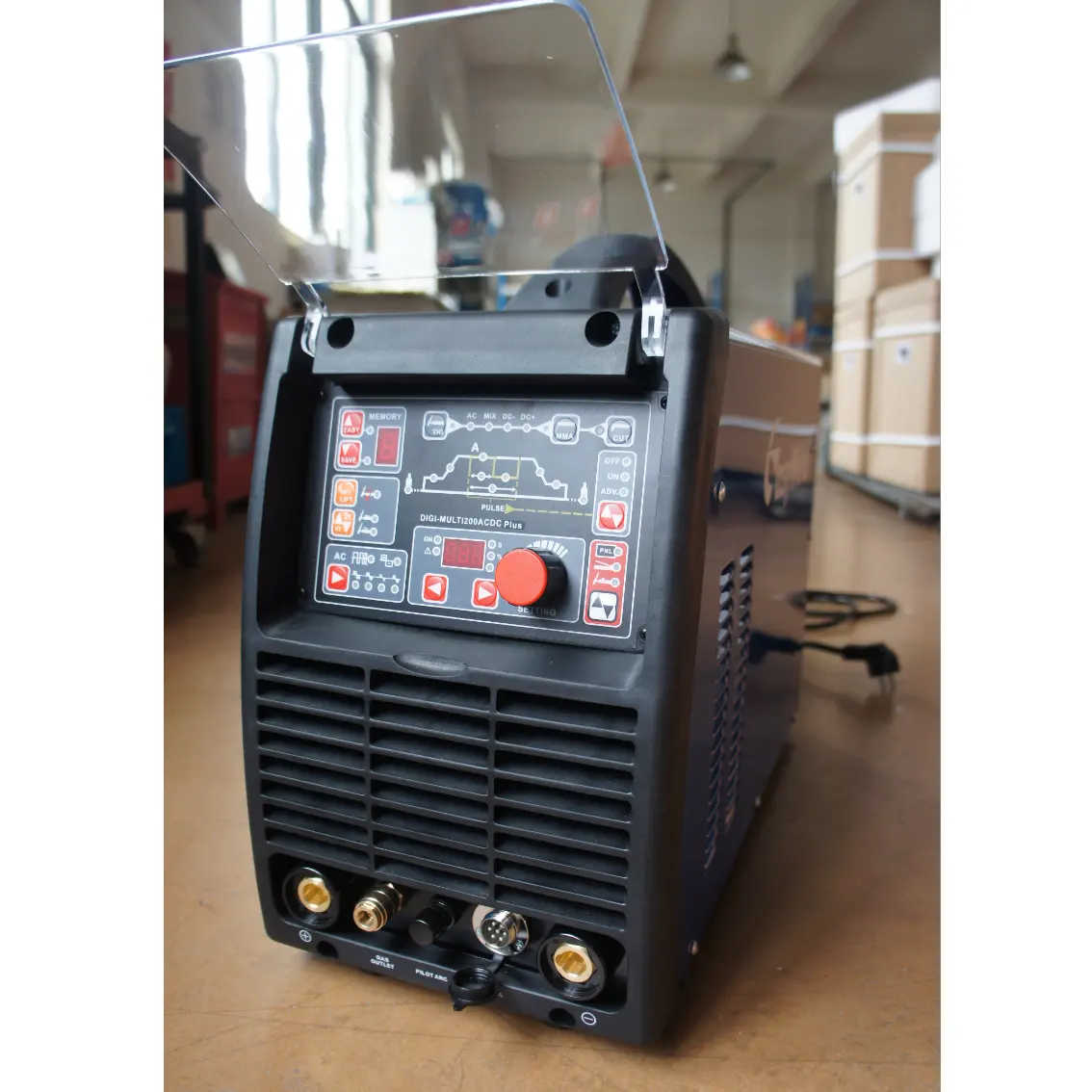 DIGI-MULTI 200 AC/DC IGBT Inverter AC DC TIG MMA Pemotong PLASMA 4 In 1 Mesin Las