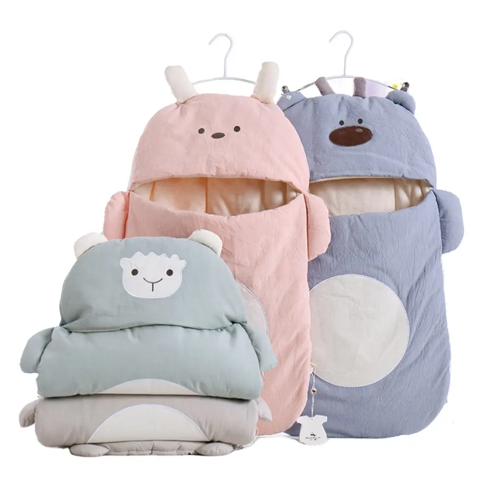 D-Winter綿100% ガーゼ高品質柔らかく通気性のある新生児用ベビー寝袋