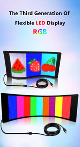 Beliebte Werbung Led Windschutz scheibe Devil Eye Display Bildschirm Programmier bares digitales Zeichen Flexibler RGB-LED-Bildschirm LKW Auto LED-Zeichen - Product Image 2