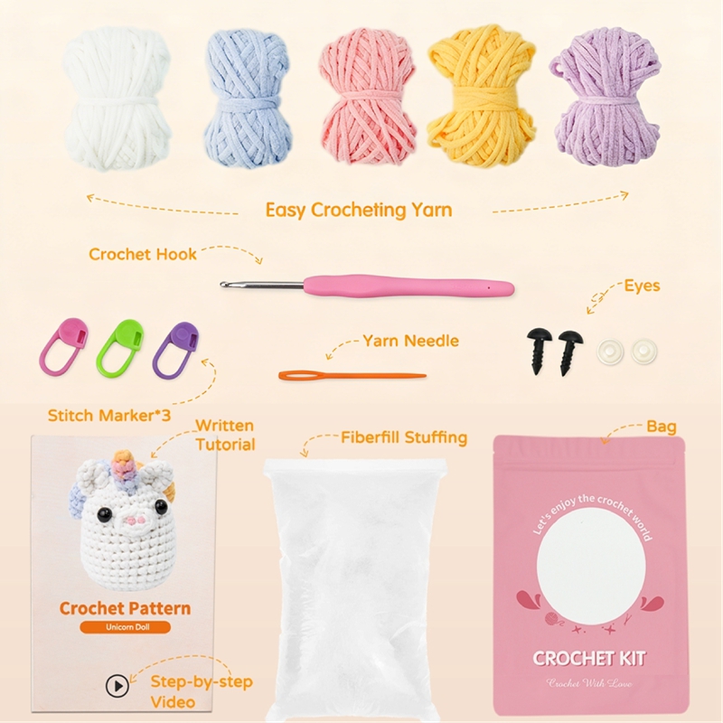 1 set de kit de ganchillo (pequeño)