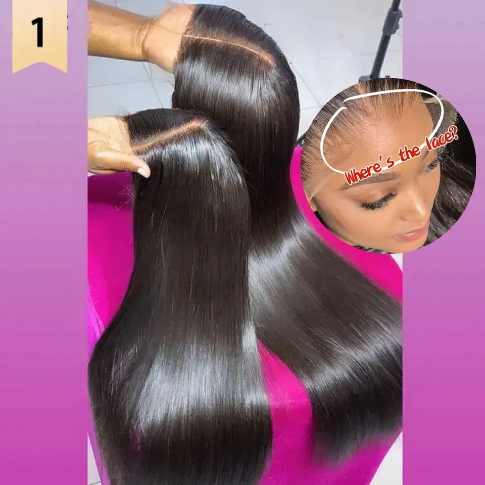 Frontal Glueless Full Hd Lace Wig, Cutícula alinhada Virgin Raw vietnamita peruca de cabelo, Não transformados 100% Full Lace Front peruca de cabelo humano