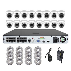 4K 16CH Full Color PoE sistemi di telecamere di sicurezza GuardView APP Audio Smart doppia lente telecamera IP 8CH IP telecamera CCTV 8MP NVR Kit - Product Image 1