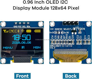 0,96-Zoll-OLED-Modul 12864 128x64 Treiber IIC I2C Serielle selbst leuchtende Anzeigetafel Kompatibel mit Arduin/Raspberry P.