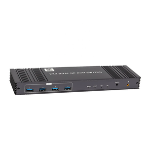 HDMI2.1KVMスイッチUSB3.02X2デュアルDP8K60Hz Macbook 2コンピューター用シェア1セットマウスキーボードモニター (リモート付き) - Product Image 4