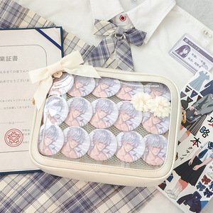 <strong>Low</strong> <strong>Moq</strong> Custom Ita <strong>Bag</strong> with Clear Window Pu Leather Ita <strong>Bag</strong> Insert for Pin Display - Product Image 6