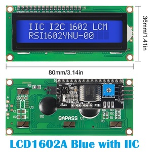 LCD-Modul LCD1602A 2004A 12864B 0802 16x2 20x4 Zeichen LCD-Anzeige PCF8574 IIC I2C-Schnittstelle HD44780 Controller für Arduino