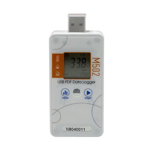 Registrador de Datos de registro de humedad y temperatura de exportación de PDF USB de pantalla LCD para farmacia fresca de cadena fría - Product Image 1