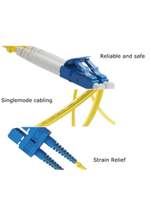 SC/FC/LC/ST/MTRJ/MU/DIN UPC APC konnektörü Singlemode/Multimode Simplex/dubleks fiber optik yama kablosu - Product Image 2